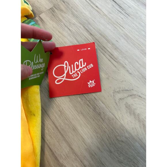 NWT Wee Believers Wee Blessings Luca Lion Cub Lovey Blanket Psalm139 - Picture 3 of 5